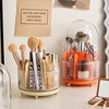Cosmetics Storage Box Rotating Compartment Dust-Proof with Lid Skin Care Product Desktop Dressing Table Organizer Lipstick Storage Box