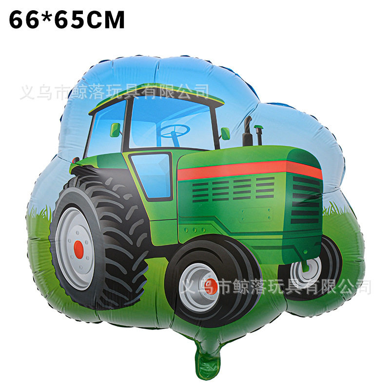 Cartoon Aluminum Film Balloon Large Airplane Car Traffic Excavator Tractor Tank Kidsren's Birthday Party Balloon