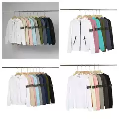 Cross-Border High-Quality Stone Round-Neck Badge Short-Sleeve Long-Sleeve Casual Sweatshirt Unisex Couple New