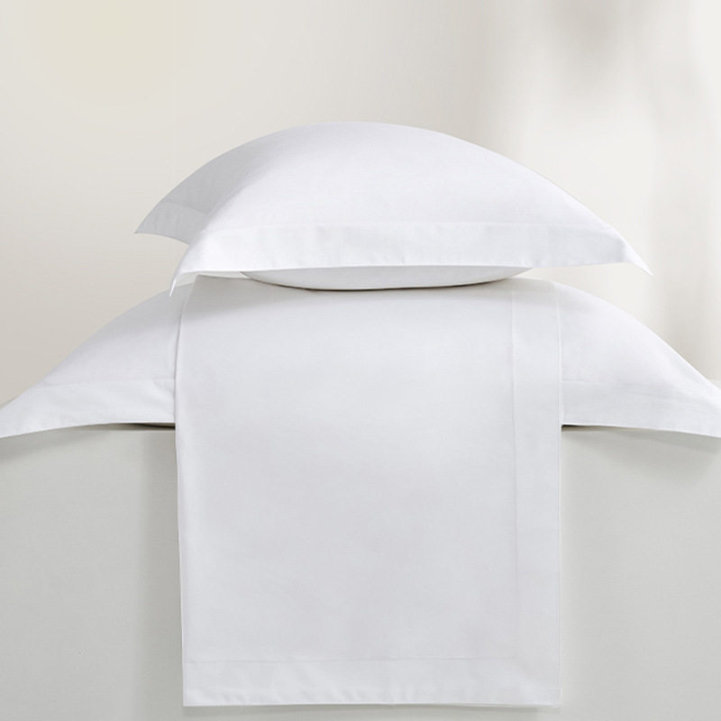 Hotel Pure Cotton Satin White Pillowcase Star Pillow Cover Single Product Pillow Core Satin Pillow Cover Wholesale Soft and Environmentally Friendly