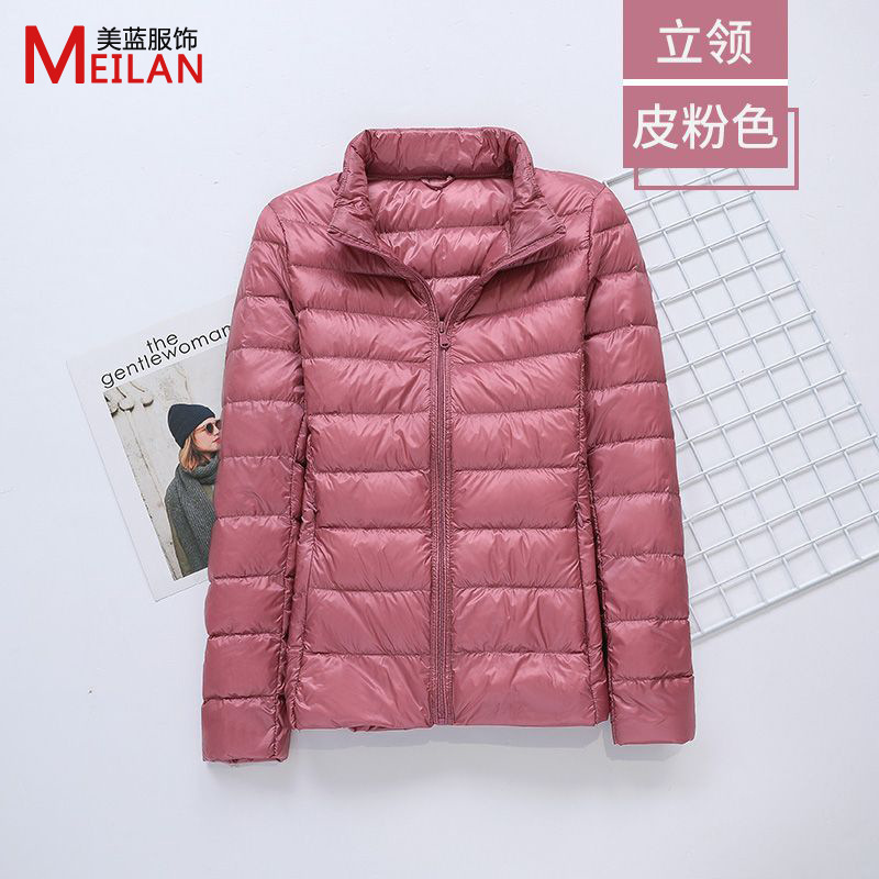 羽绒服女士2025新款短款轻薄加厚保暖修身韩版白鸭绒时尚外套批发