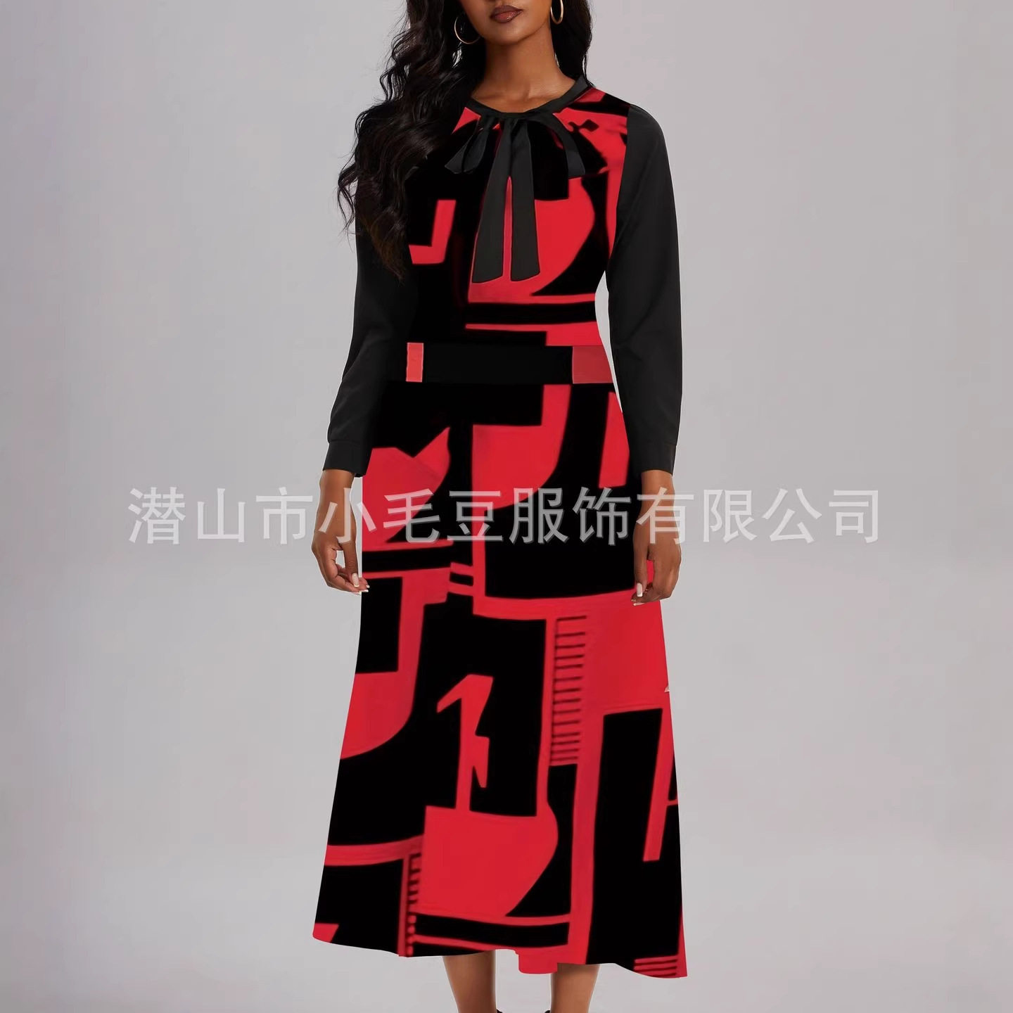 Elegant Floral Print Asymmetrical Dress Fashionable Patchwork Design Perfect for Parties and Special Occasions