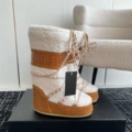 Khaki high tube fur style