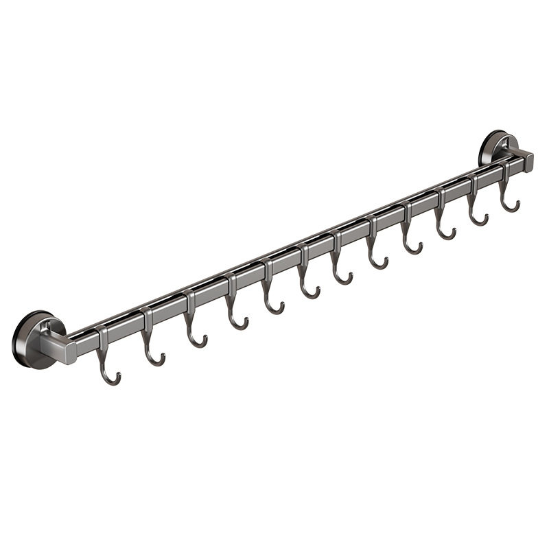 Kitchen Sucker Hook Non-Punch Hanging Rod Knife Rack Pot Lid Hanger Multifunctional Wall-Mounted Storage Rack Storage Spatula