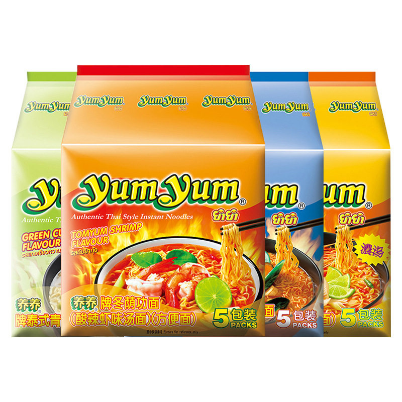 Yumyum Thai Yumyum Brand Tom Yum Hot and Sour Shrimp Soup Noodles Instant Noodles Instant Bagged Instant Noodles Ramen
