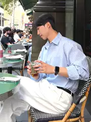 Korean-Style Striped Shirt for Men, American Vintage Loose Long-Sleeve Casual Versatile Work Shirt with Pockets