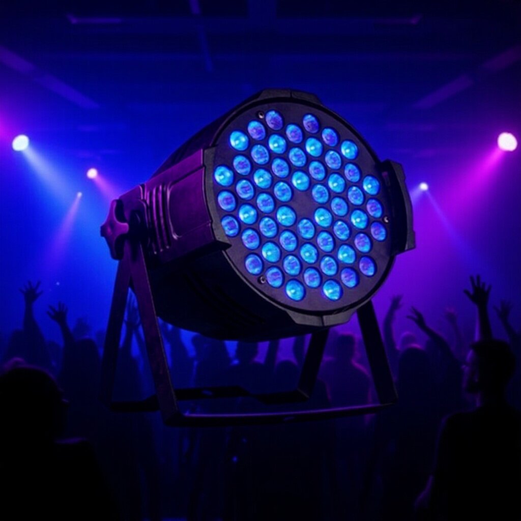 54 pcs par lights 3W LED par lights 54 pcs 3W 3-in-1 lamp beads bar KTV windmill special effect stage lighting