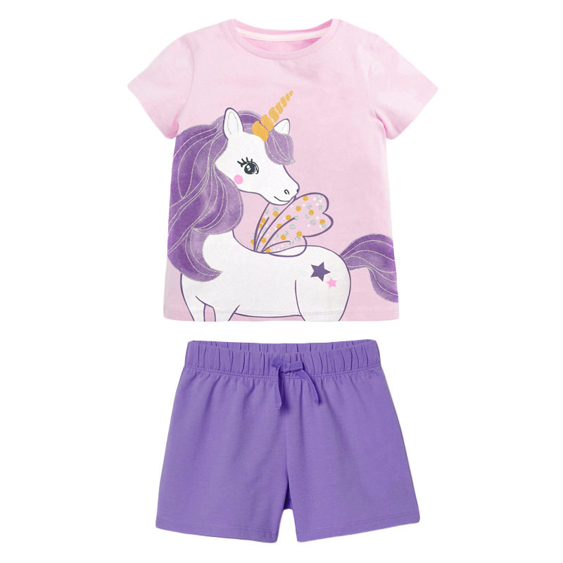 Custom-made Kids' Set, [Style] New Summer Short-sleeve Kids' Outfit, Cotton Girls' Set