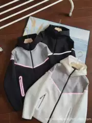 European and American Reflective Hip-Hop Style Hooded Cardigan Night Suit