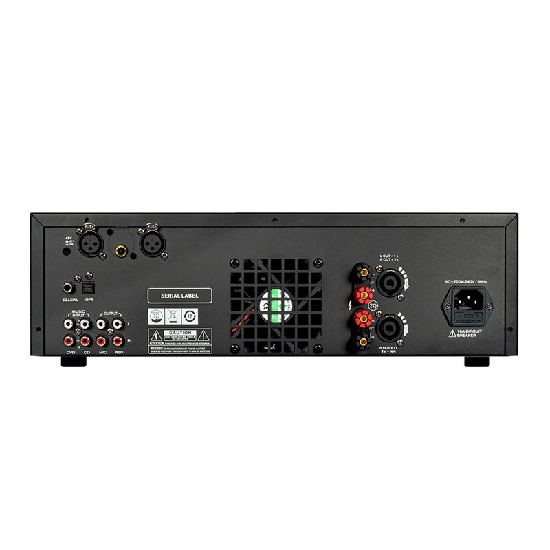High-Power Amplifier Professional Karaoke Amplifier with Bluetooth Heavy Bass Home Karaoke Conference Engineering Card Package Machine
