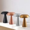 Cross-border Metal Mushroom Table Lamp Nordic Creative Retro USB Charging Cafe Bedside Touch Decorative Table Lamp
