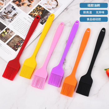 Silicone Oil Brush High Temperature Resistant Barbecue Brush Oil Brush DIY Cake Oil Brush Tool Yuzi Burning Brush Silicone Brush