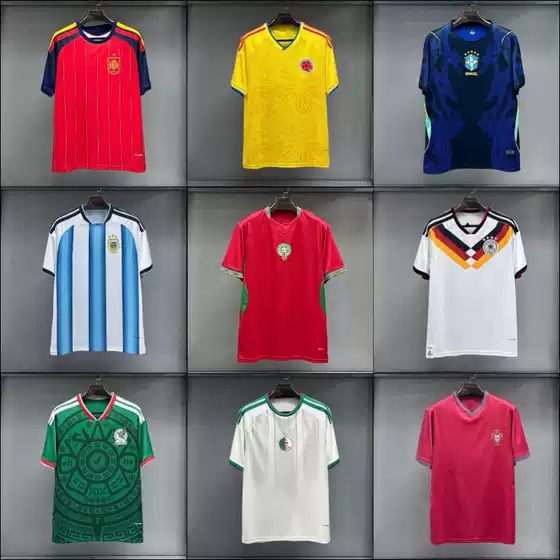 2627 New Model World Cup Fan Edition Sports Jerseys for Mexico, Argentina, Portugal, and Brazil, Available for Custom Printing and Dropshipping