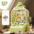 Large 2-pole [green dinosaur] 6 dolls e-commerce box