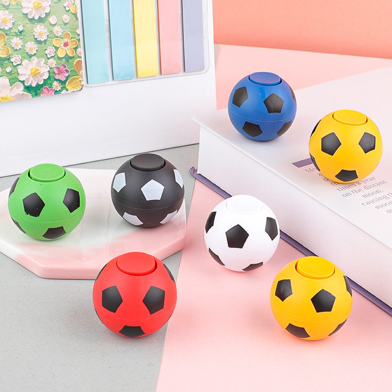 Finger Football Gyro Children's Rotating Fingertip Gyro Decompression Gashapon Creative Interactive Decompression Toy Street Stall Wholesale