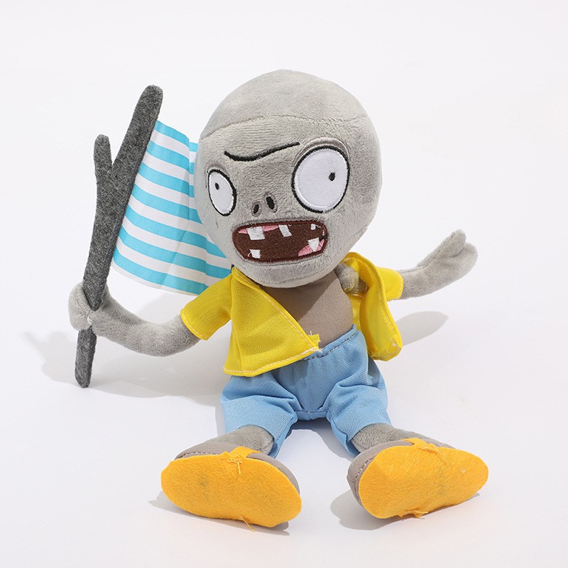 热销全套植物人大战臭僵尸毛绒玩具游戏周边公仔儿童生日礼物毛绒