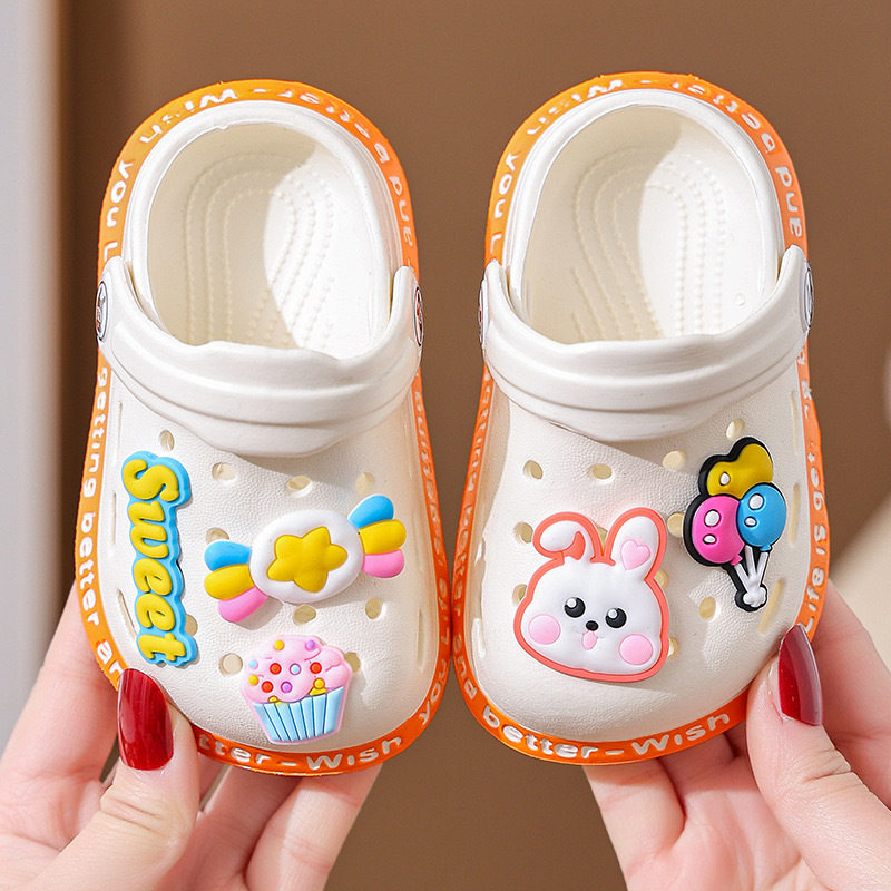 EVA children's slippers summer indoor non-slip factory soft baby boys' hole shoes closed toe baby girls' sandals