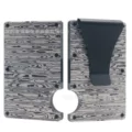 Aluminum alloy--damascus pattern (clip style)