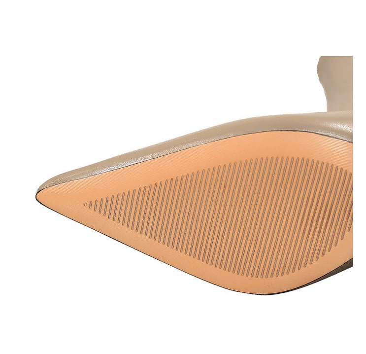 Boot nữ cổ thấp mũi nhọn gót nhọn cao 7.5cm phong cách thanh lịch — Màu đen lót một lớp, Màu đen lót nhung, Màu Kaki lót nhung, Màu Kaki một lớp lót trong