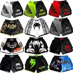 Venom Training Suit UFC Suit Men's Boxing Tight Quick-drying Suit Muay Thai Fighting Short-sleeved Shorts Gym Fighting