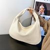 Hot-Selling New Women's Bags, Fashionable and Trendy Style, Versatile Single-Shoulder Crossbody Handbag, Light Luxury Trendy Woven Bag