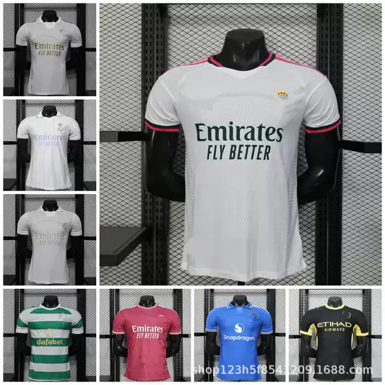 2026 Real Madrid Club Jerseys, Manchester United, Manchester City, Chelsea, America, Riyadh, Customizable with Numbers, Can Be Mixed in Bulk