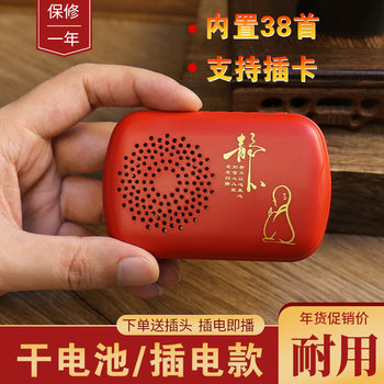 Card speaker elaborate player battery plug-in dual-use portable practice player for the elderly home small stereo