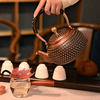 Pure Copper Kettle for Boiling Water, Handmade Copper Teapot, Pure Copper Tea Brewing Pot, Household Health-Preserving Kettle, Electric Ceramic Stove Tea Set
