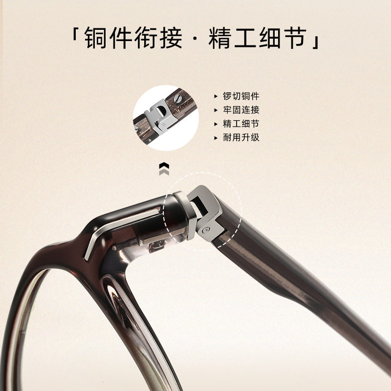 New Retro Classic Ac Anti-Blue Light Plastic Glasses Frame F32203 Unisex Prescription Eyeglasses Frame Cross-Border