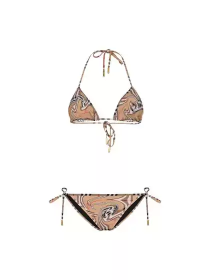 Swimwear Bikini Tie-Up Two-Piece Swimsuit Multi-Color Women's Set Sexy Swimsuit Bikini Foreign Trade European and American Style Strapless
