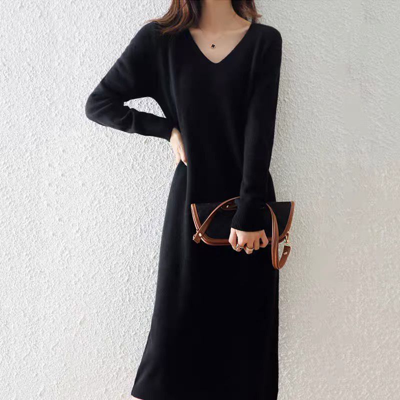 (Mới) Mã K1587 Giá 540K: Váy Đầm Liền Thân Dáng Dài Nữ Qityre Áo Len Hàng Mùa Xuân Thu Đông Thời Trang Nữ Chất Liệu G01 Sản Phẩm Mới, (Miễn Phí Vận Chuyển Toàn Quốc).