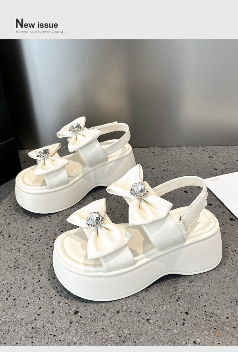 Dép sandal nữ quai chữ V đơn giản, chất liệu microfiber, đế PU êm nhẹ — Len tinh khiết, Đen chi tiết 11