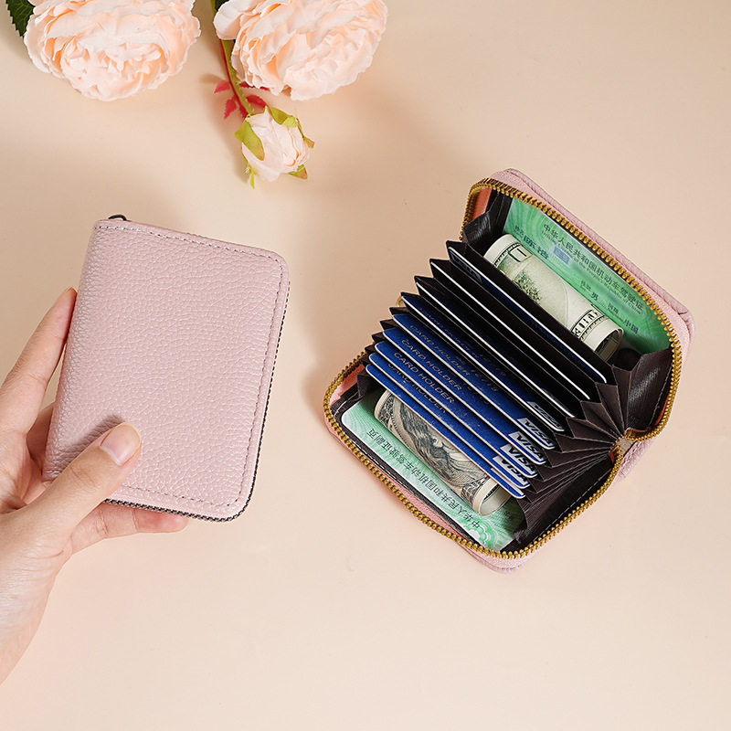 Organ card holder multi-card holder large capacity id bag small card holder women's multi-functional casual coin purse