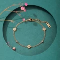 7777 roman double diamond rose gold