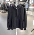 Embroidered black hoodie