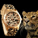 Часы с леопардовым узором Leopard pattern Geneva силиконовые часы GENEVA watch камуфляж персонализированных часов производителя