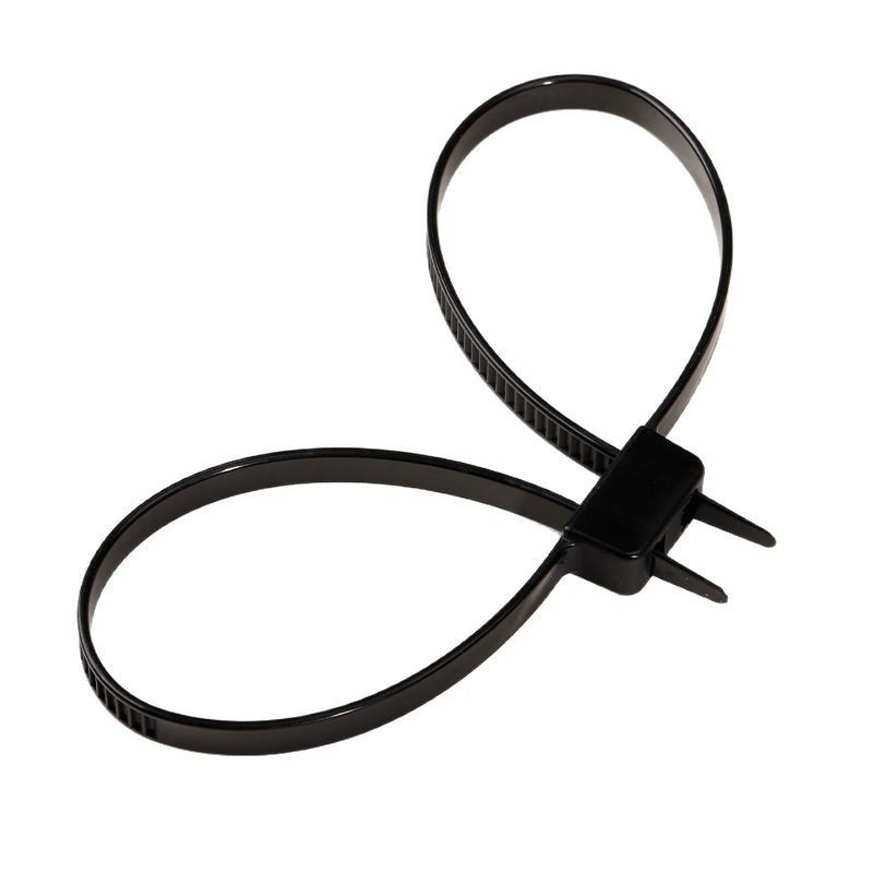 Factory wholesale 12*700mm self-locking cable tie plastic cable tie wholesale double head double buckle cable tie