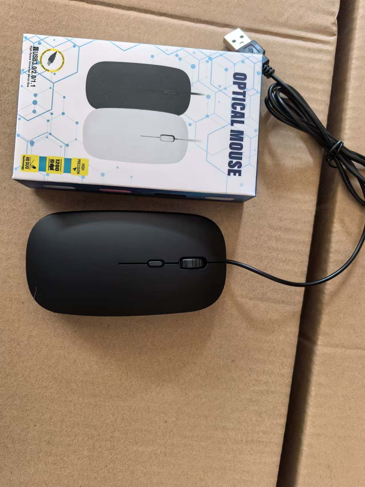 Трансграничные Подходит для Apple, настольные компьютерные аксессуары, офисные бизнес-ноутбуки, небольшие оптоэлектронные проводные мыши оптом