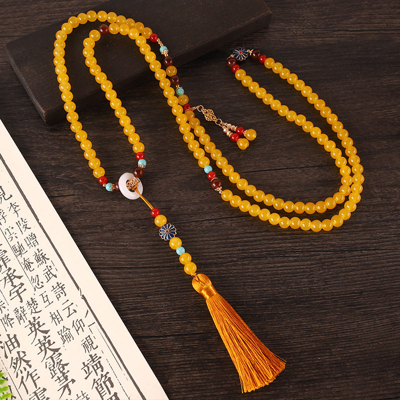 2025 New Chinese Style Ancient Hanfu Necklace Crossbody Chain Super Fairy Retro Versatile National Style Necklace Choker Accessory