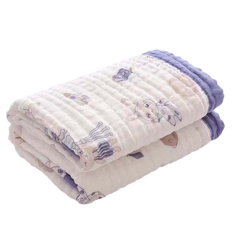 Children's Bath Towel, Pure Cotton, Class a Baby Gauze, Wide-Edged Children's Blanket, Combed Australian Cotton Wrap, Absorbent and Skin-Friendly Baby Wrap