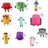 Оформление строительных блоков цифрами Numberblocks Игрушки английский алфавит Математика Просветление Анимация Плюшевые куклы