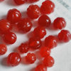 Red agate pumpkin beads chalcedony loose beads handmade DIY bracelet necklace accessories beaded material melon edge beads wholesale