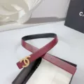 3.0cm wide wine red with black gold buckle
