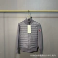 Stand collar knitted red label gray