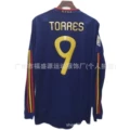 2010 spain away long sleeve number 9