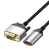 HDMI Female to Vga Male with Screw Hd Cable Laptop Desktop to Tv Monitor Projector