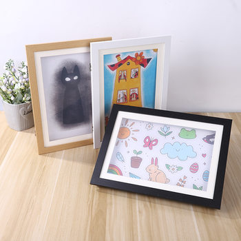 Cross-Border Kidsren's Cartoon Art Picture Frame Kidsartframes Decorative Painting Kidsren's Storage Flip Photo Frame American Style