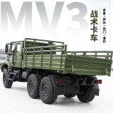 jkm1:32 Военный грузовик CA10/CA30 MV3 шестиколесный четырехколесный военный легкосплавный звуковой и легкий автомобиль с откатом назад, игрушечный автомобиль