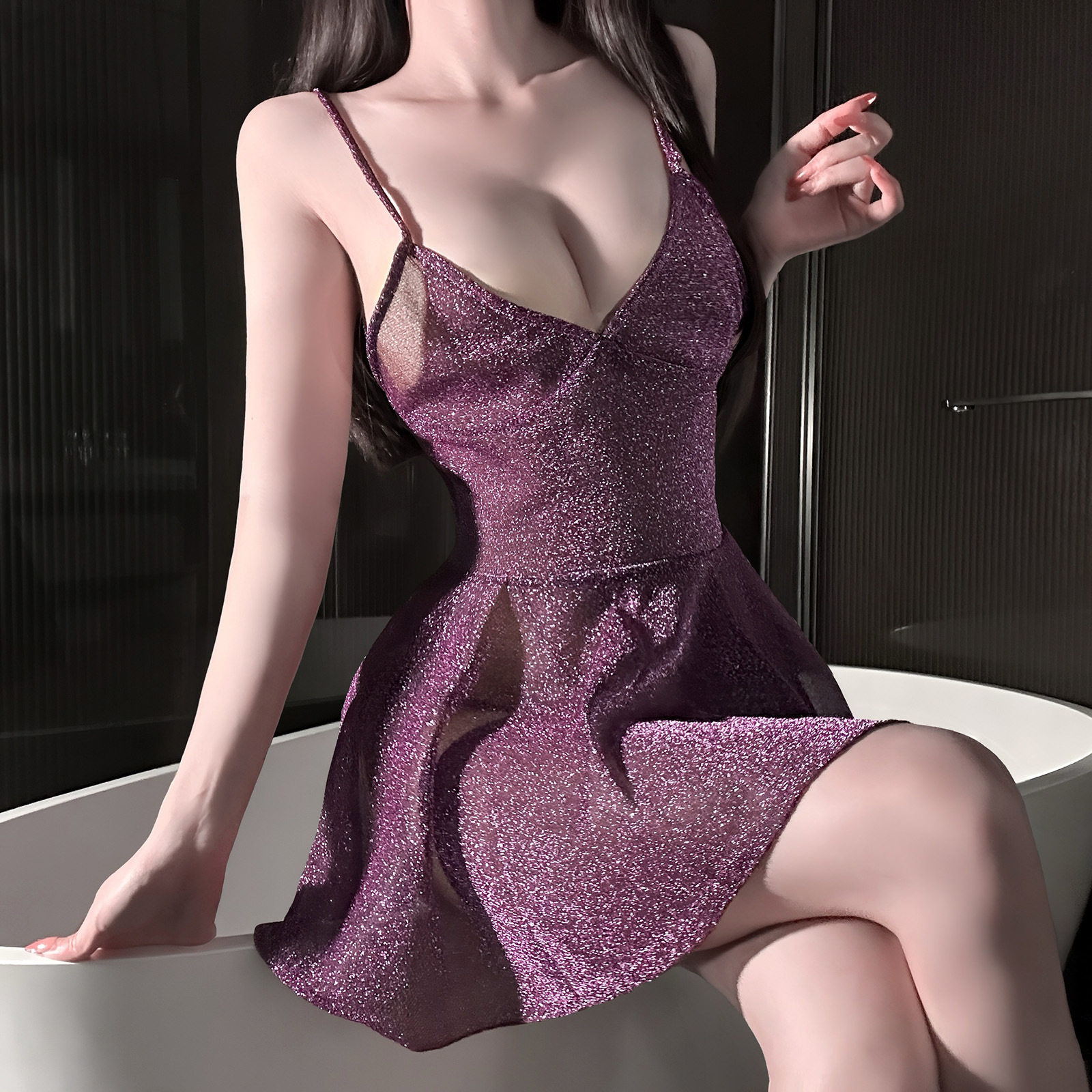 ชุดชั้นในเซ็กซี่ Jinxiao, สายเอี๊ยมตัณหาบริสุทธิ์, ชุดนอนสีช...