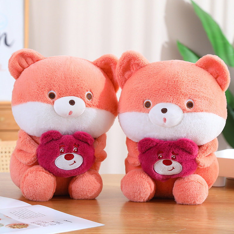 40厘米12寸大号毛绒玩具地推礼品娃娃婚礼互动公仔玩具活动定logo